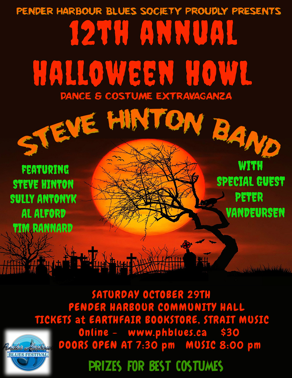 Halloween Howl 2022 Pender Harbour Blues Festival